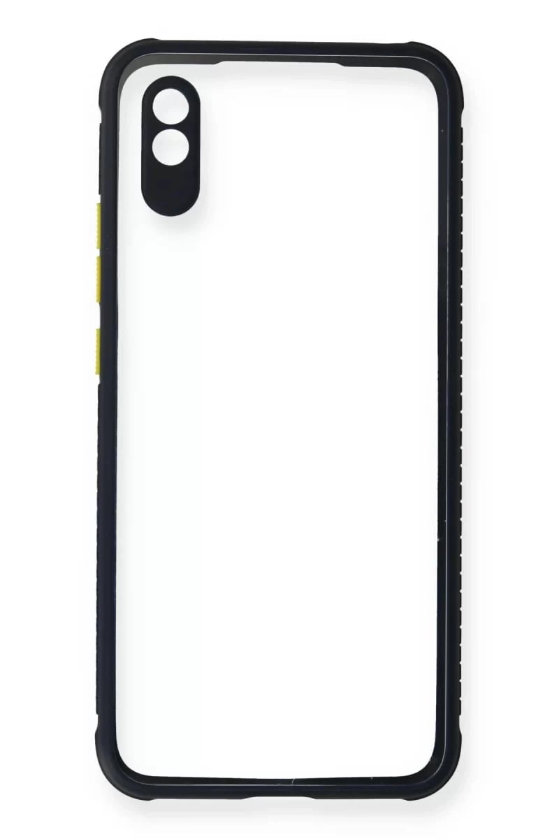 Xiaomi Redmi 9A Kılıf Miami Şeffaf Silikon - Lacivert