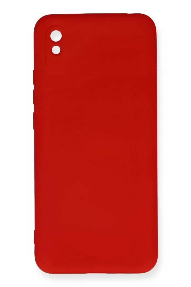 Xiaomi Redmi 9A Kılıf Nano içi Kadife Silikon - Kırmızı