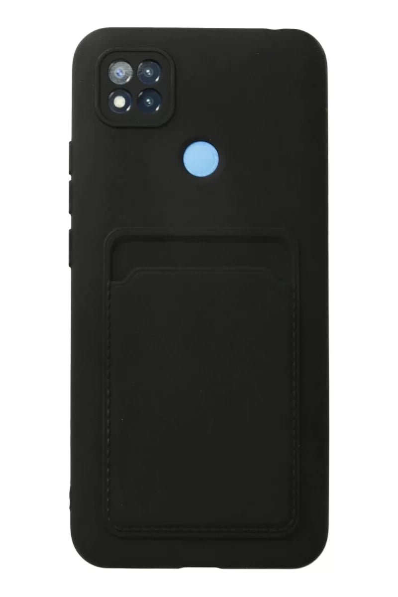 Xiaomi Redmi 9C Kılıf Kelvin Kartvizitli Silikon - Siyah