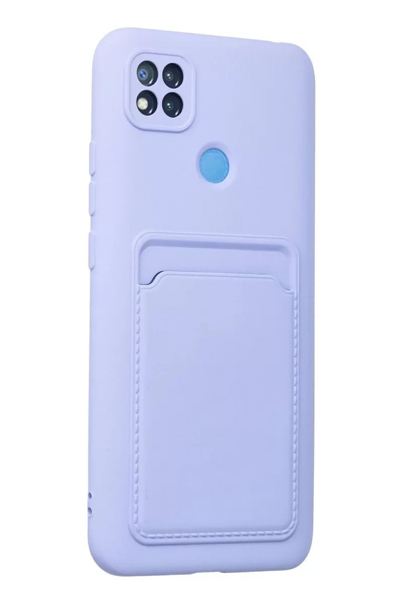 Xiaomi Redmi 9C Kılıf Kelvin Kartvizitli Silikon - Lila