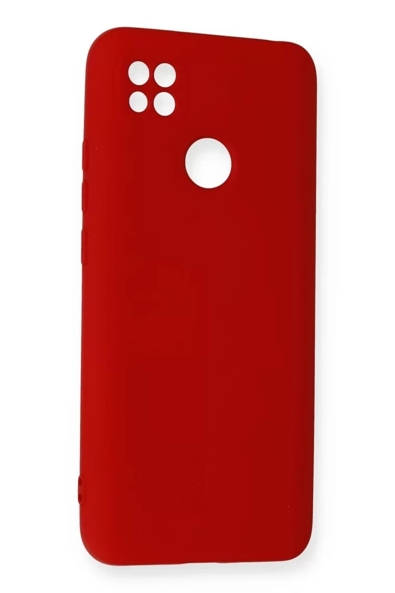 Xiaomi Redmi 9C Kılıf Nano içi Kadife Silikon - Kırmızı