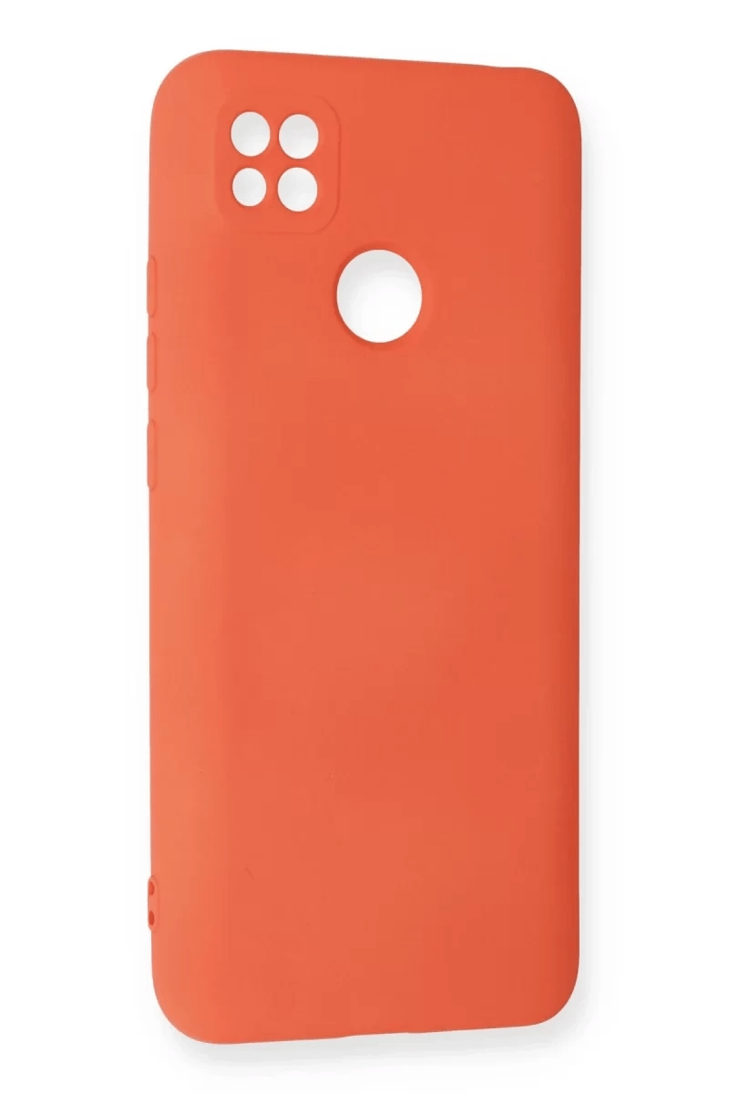 Xiaomi Redmi 9C Kılıf Nano içi Kadife Silikon - Turuncu