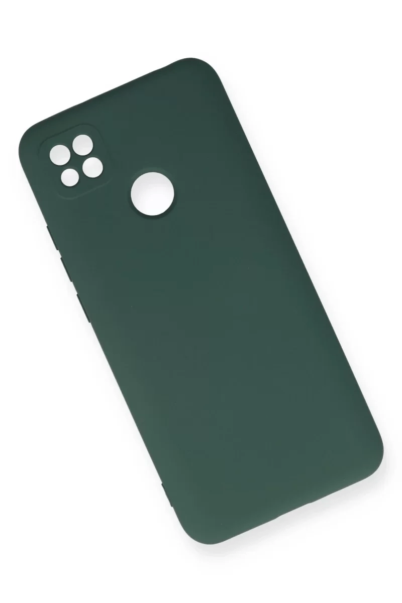 Xiaomi Redmi 9C Kılıf Nano içi Kadife Silikon - Koyu Yeşil