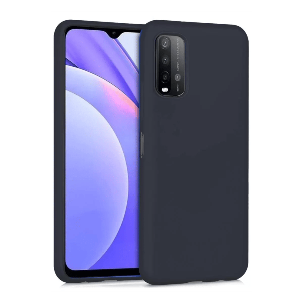 Xiaomi Redmi 9T Kılıf Nano içi Kadife Silikon - Siyah