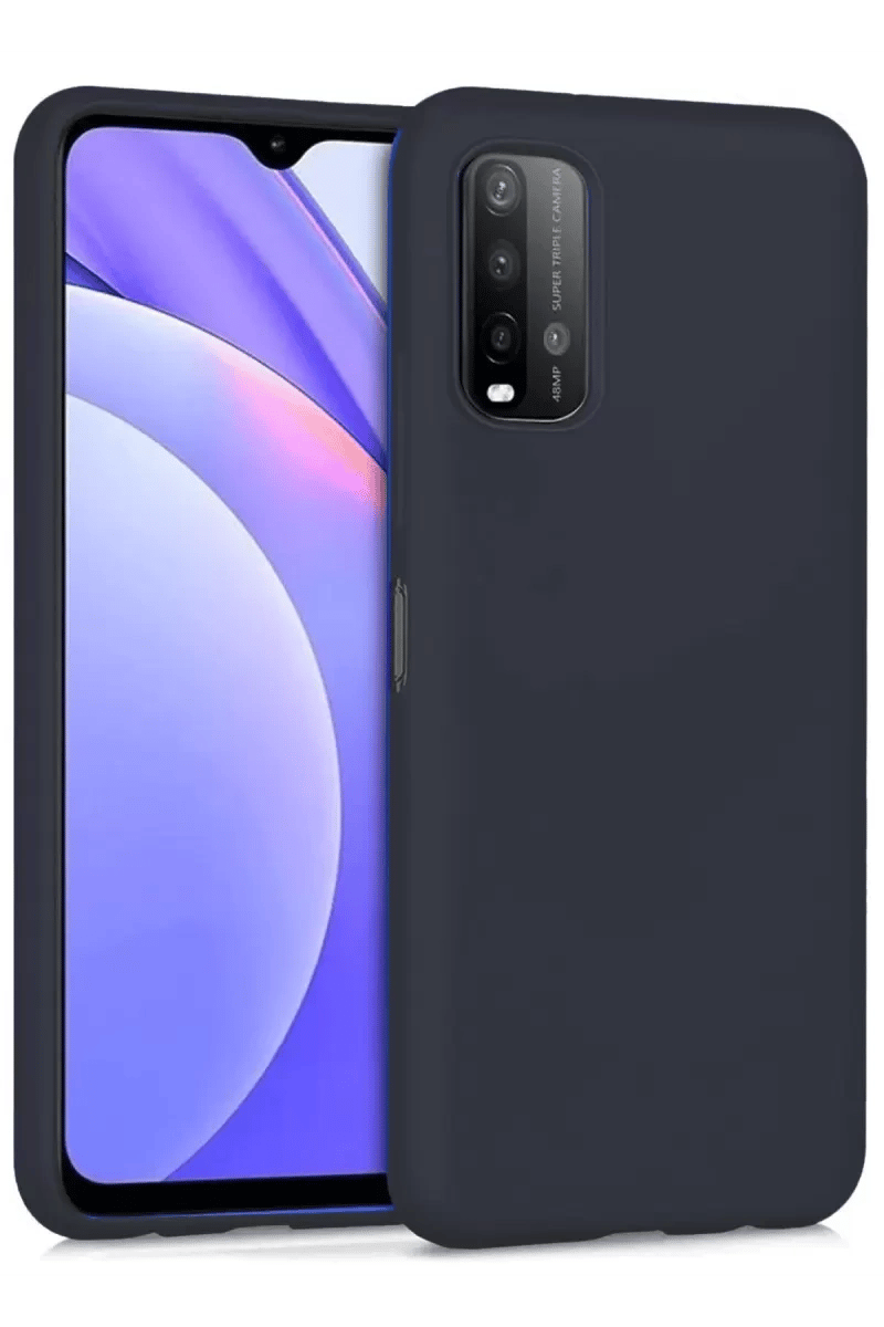 Xiaomi Redmi 9T Kılıf Nano içi Kadife Silikon - Siyah