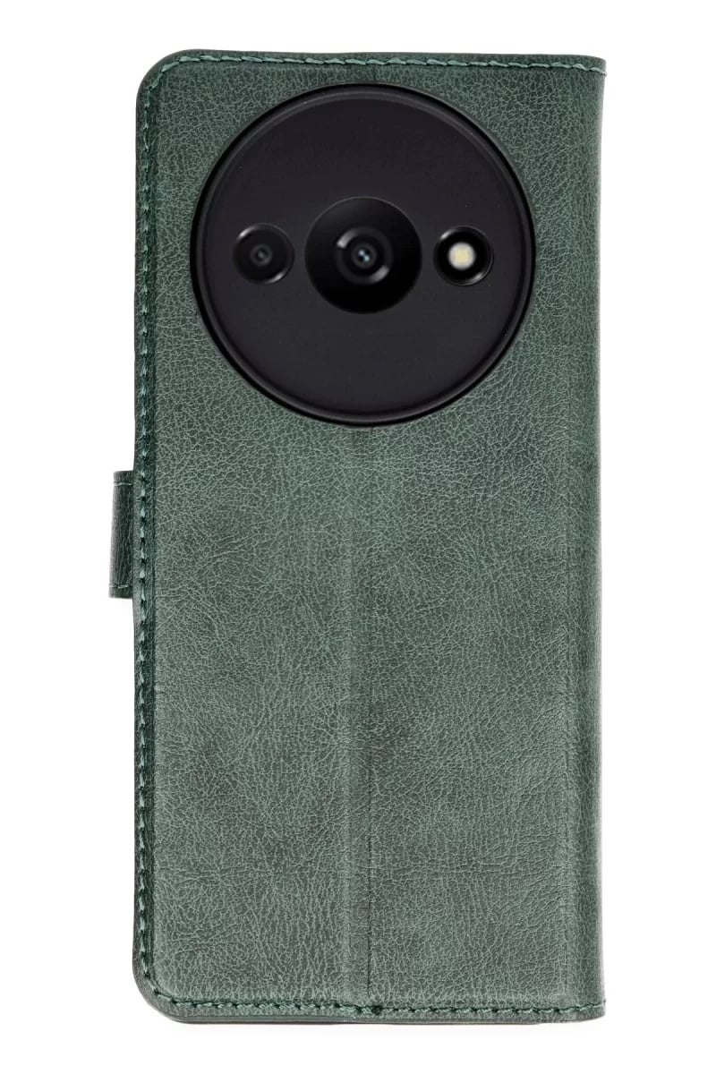 Xiaomi Redmi A3 4G Kılıf Trend S Plus Kapaklı Kılıf - Yeşil