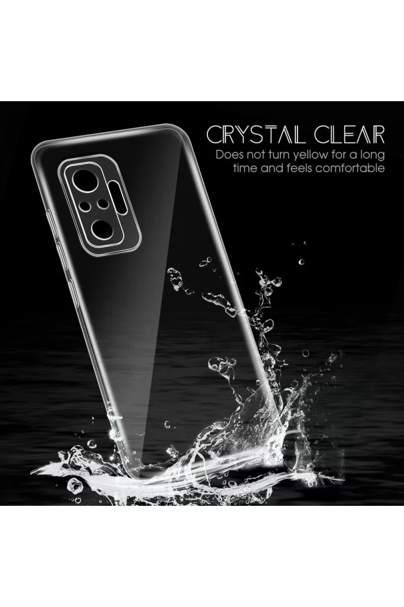 Xiaomi Redmi Note 10 Pro Kılıf Lüx Şeffaf Silikon