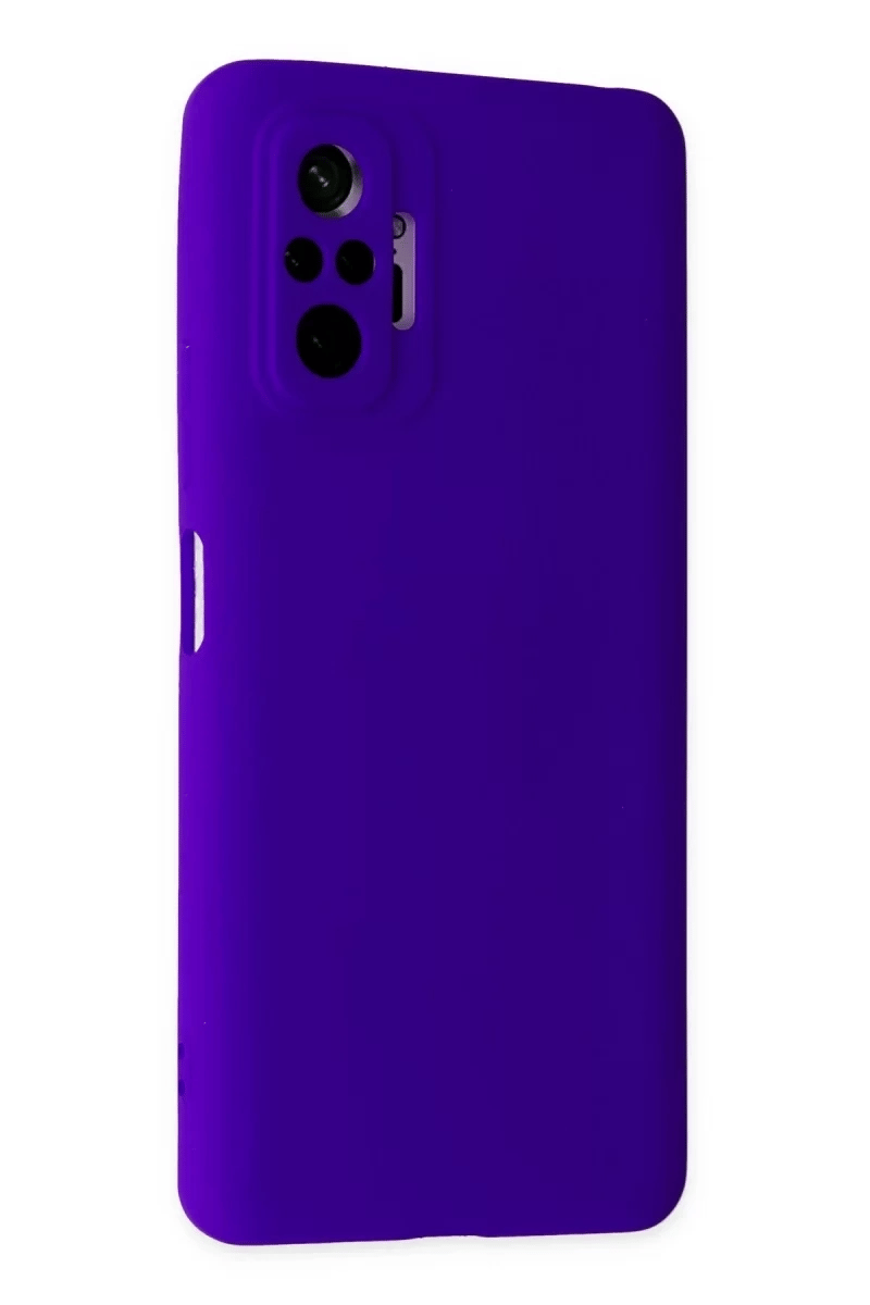Xiaomi Redmi Note 10 Pro Kılıf Nano içi Kadife Silikon - Mor