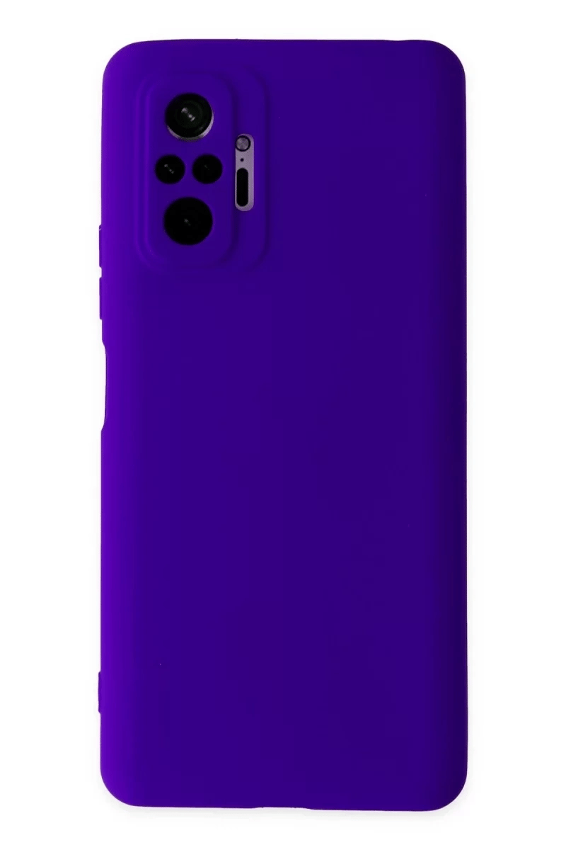 Xiaomi Redmi Note 10 Pro Kılıf Nano içi Kadife Silikon - Mor