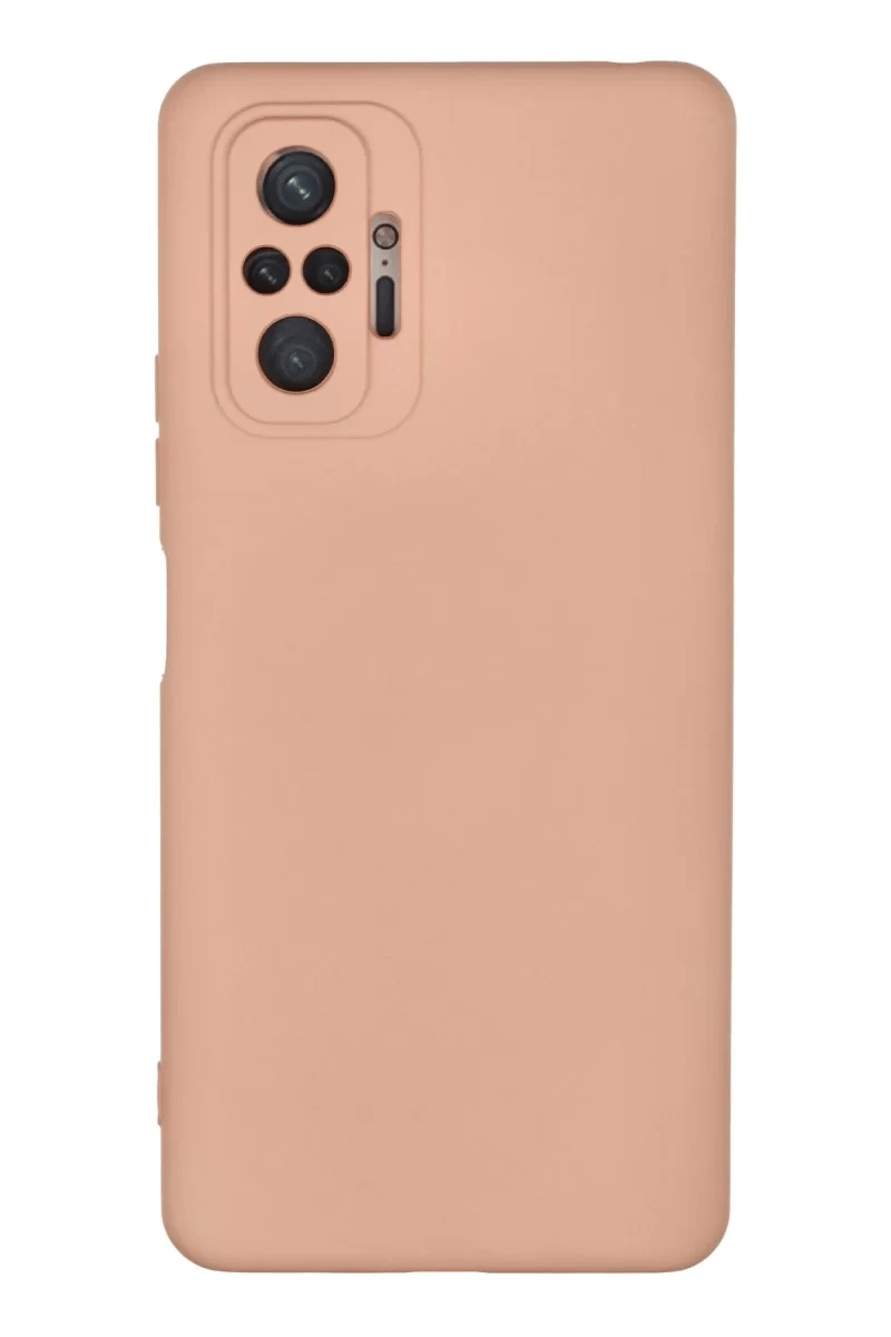 Xiaomi Redmi Note 10 Pro Kılıf Nano içi Kadife Silikon - Pudra