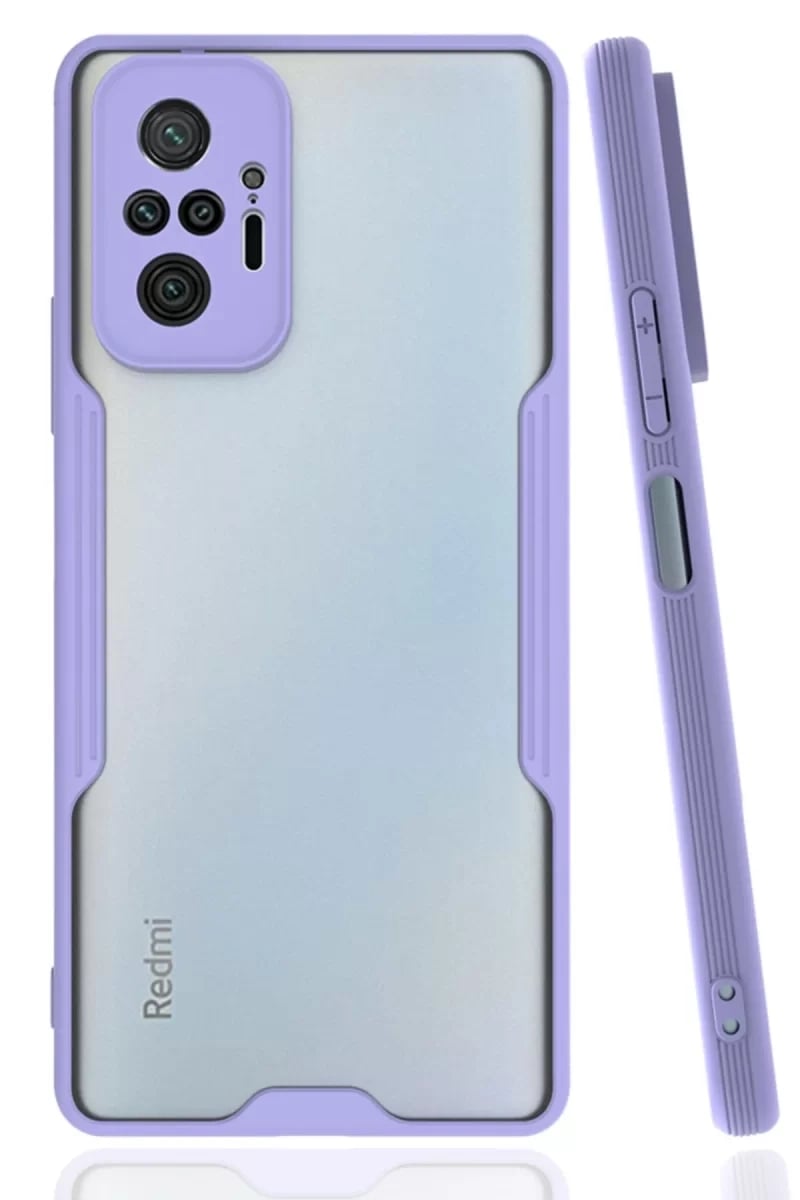 Xiaomi Redmi Note 10 Pro Kılıf Platin Silikon - Lila