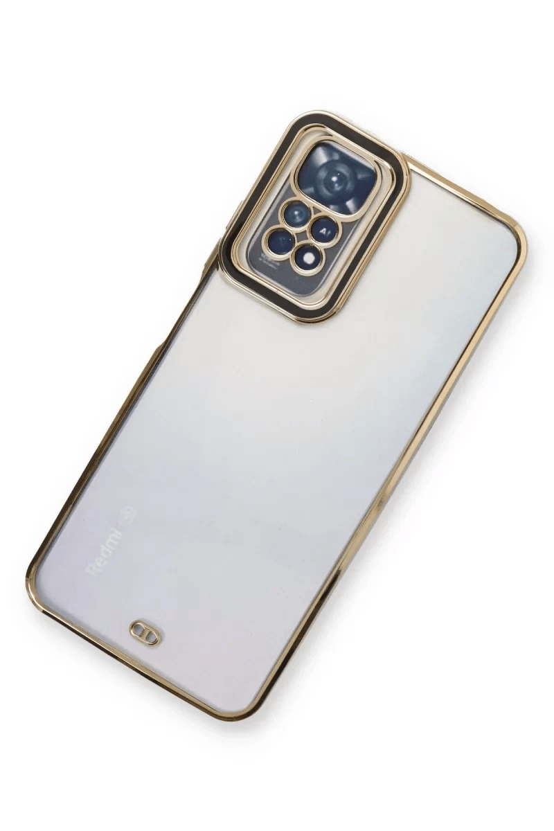 Xiaomi Redmi Note 11 Kılıf Liva Lens Silikon - Siyah