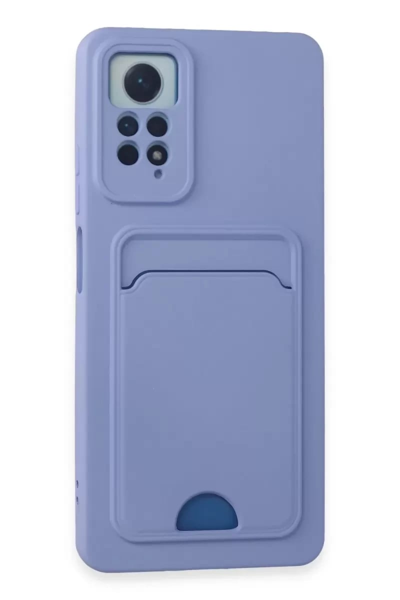 Xiaomi Redmi Note 11 Pro Kılıf Kelvin Kartvizitli Silikon - Lila