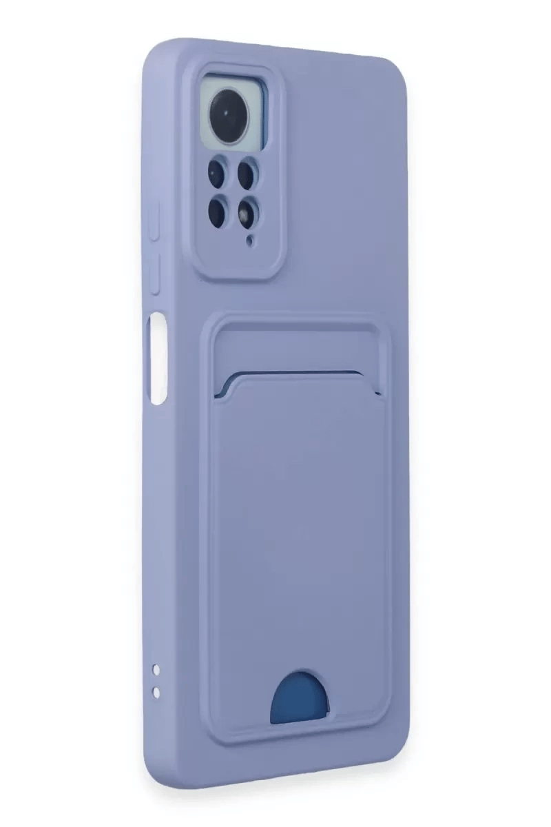 Xiaomi Redmi Note 11 Pro Kılıf Kelvin Kartvizitli Silikon - Lila
