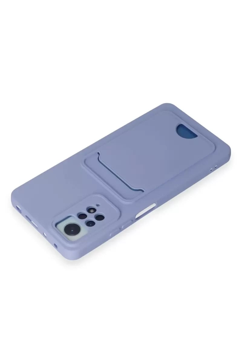 Xiaomi Redmi Note 11 Pro Kılıf Kelvin Kartvizitli Silikon - Lila