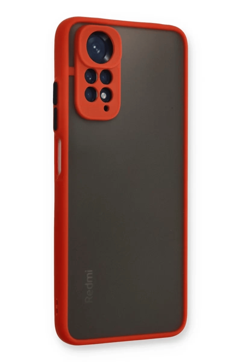 Xiaomi Redmi Note 11 Pro Kılıf Montreal Silikon Kapak - Kırmızı