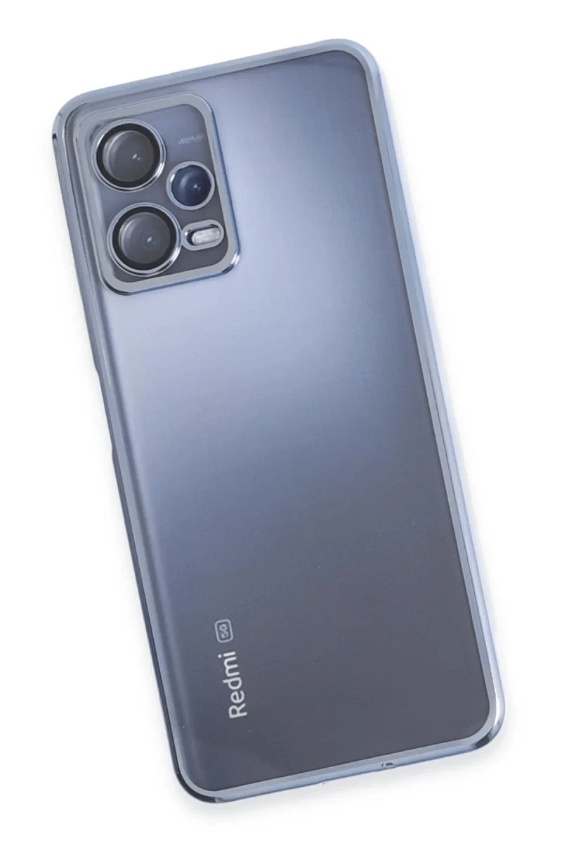 Xiaomi Redmi Note 12 5G Kılıf Lensli Silikon - Açık Mavi