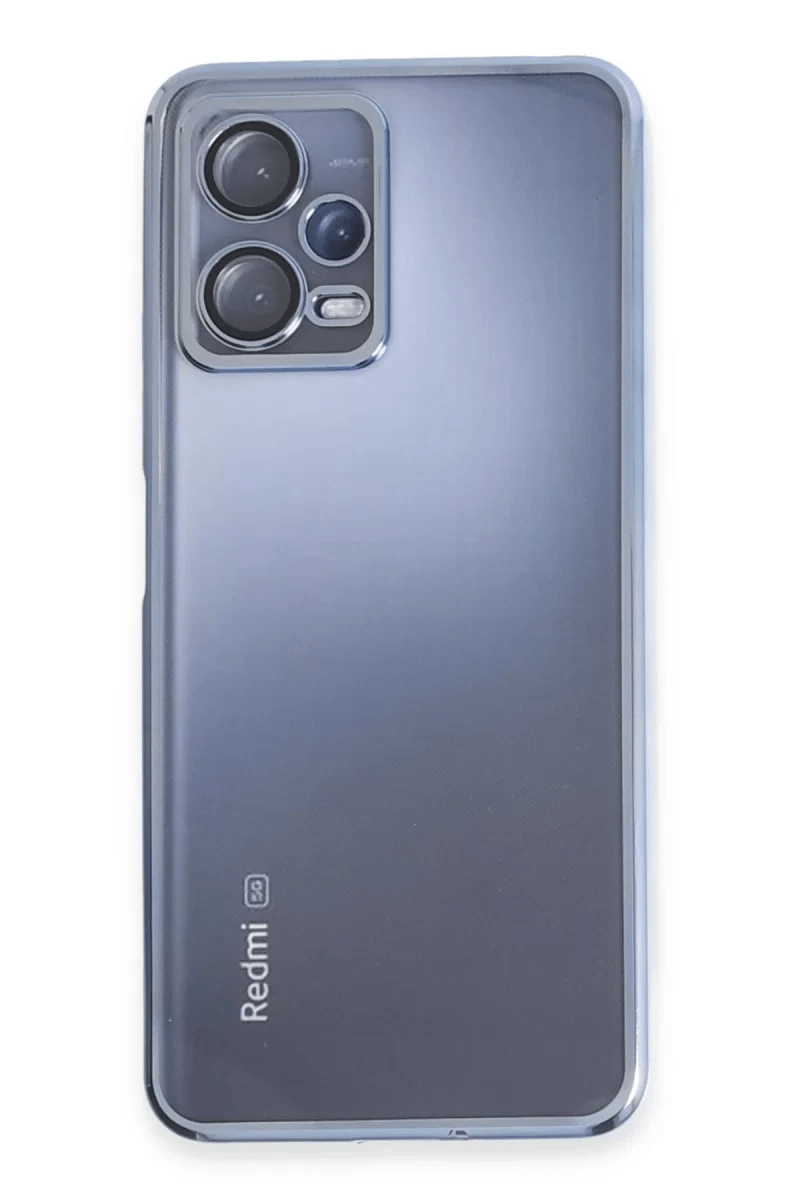 Xiaomi Redmi Note 12 5G Kılıf Lensli Silikon - Açık Mavi