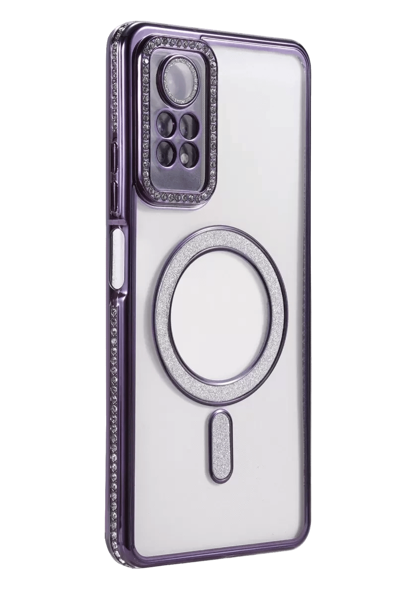 Xiaomi Redmi Note 12 Pro 4G Joke Simli Magneticsafe Kılıf - Derin Mor