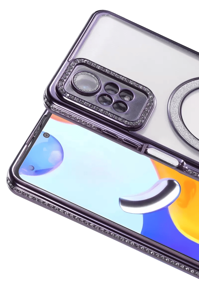Xiaomi Redmi Note 12 Pro 4G Joke Simli Magneticsafe Kılıf - Derin Mor