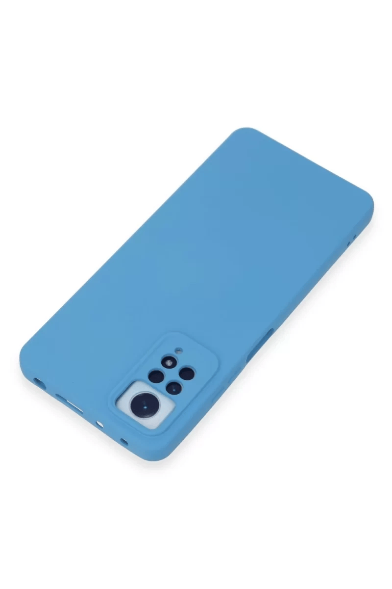 Xiaomi Redmi Note 12 Pro 4G Kılıf Nano içi Kadife Silikon - Mavi