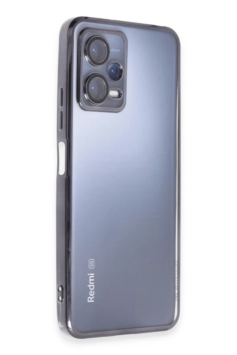 Xiaomi Redmi Note 12 Pro 5G Kılıf Lensli Silikon - Siyah