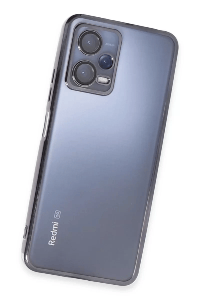 Xiaomi Redmi Note 12 Pro 5G Kılıf Lensli Silikon - Siyah