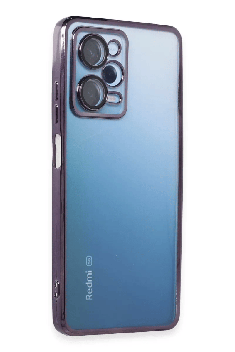 Xiaomi Redmi Note 12 Pro 5G Kılıf Lensli Silikon - Mor