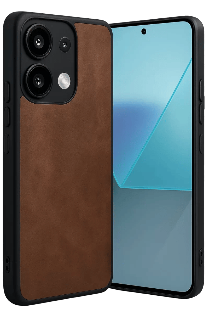 Xiaomi Redmi Note 13 4G Kılıf Aras Deri Kapak - Taba