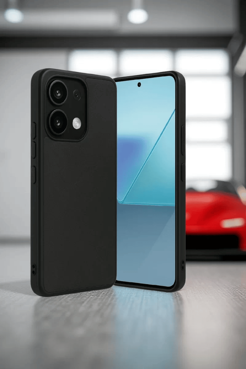 Xiaomi Redmi Note 13 4G Kılıf Aras Deri Kapak - Siyah
