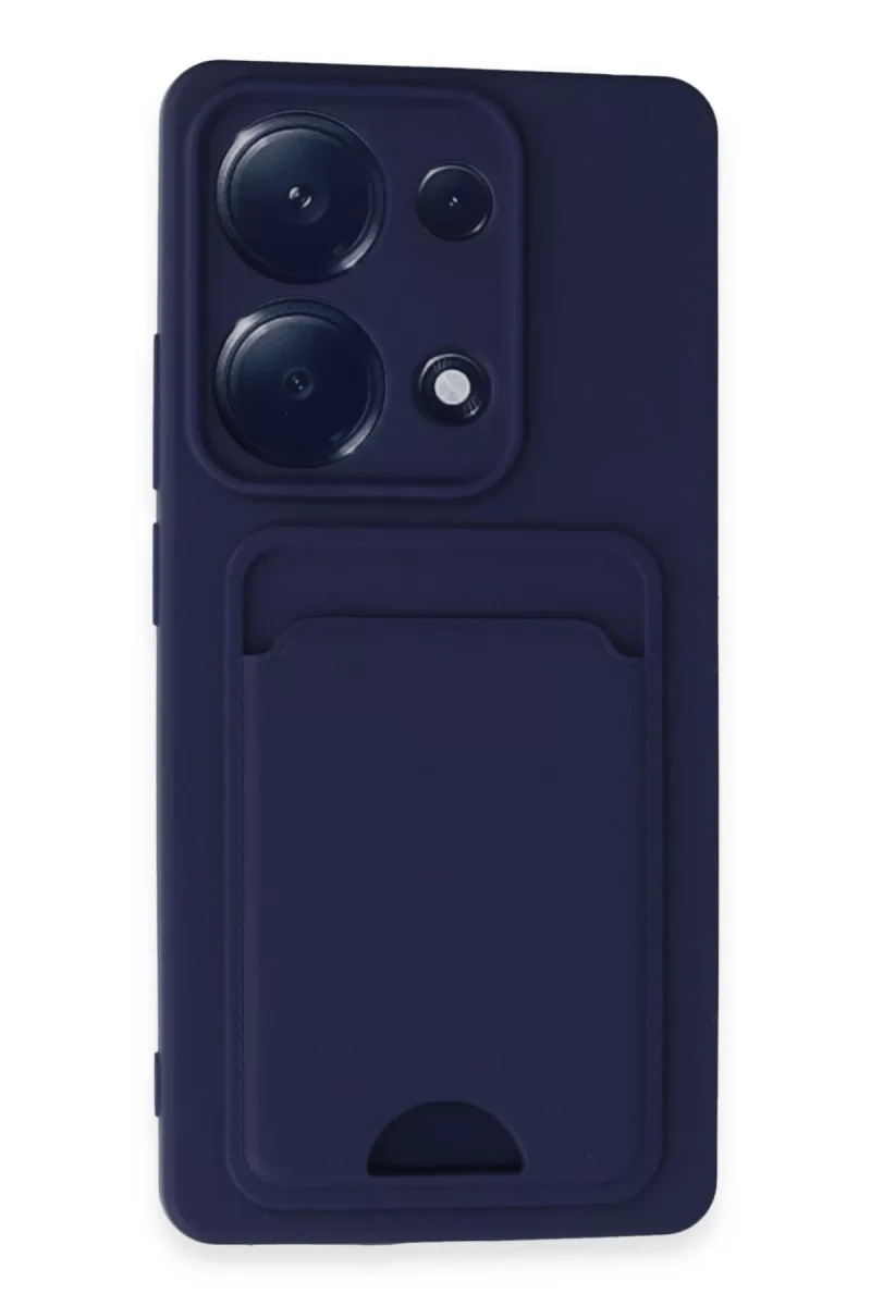 Xiaomi Redmi Note 13 Pro 4G Kılıf Kelvin Kartvizitli Silikon - Lacivert