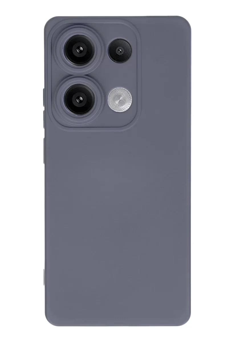 Xiaomi Redmi Note 13 Pro 4G Kılıf Nano içi Kadife Silikon - Gri