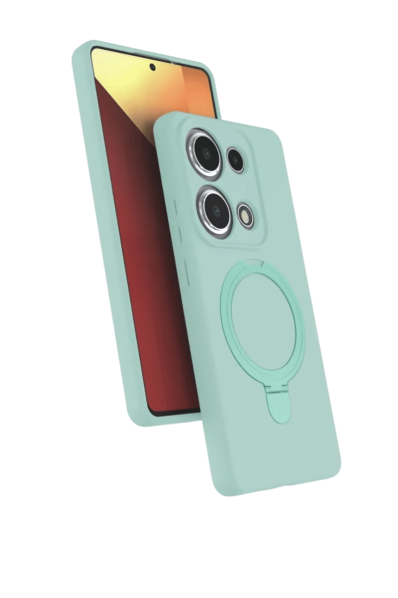 Xiaomi Redmi Note 13 Pro 4G Regal Magsafe Standlı Kapak - Su Yeşili