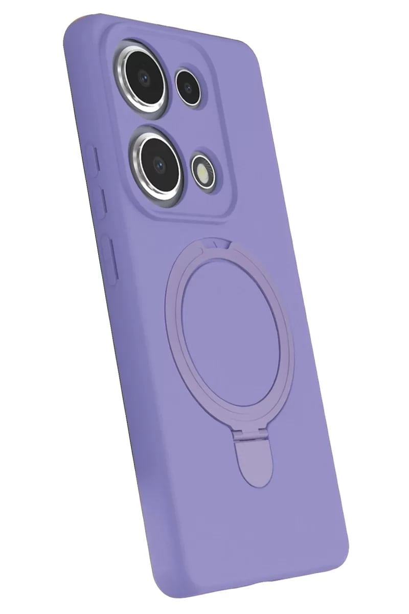 Xiaomi Redmi Note 13 Pro 4G Regal Magsafe Standlı Kapak - Lila
