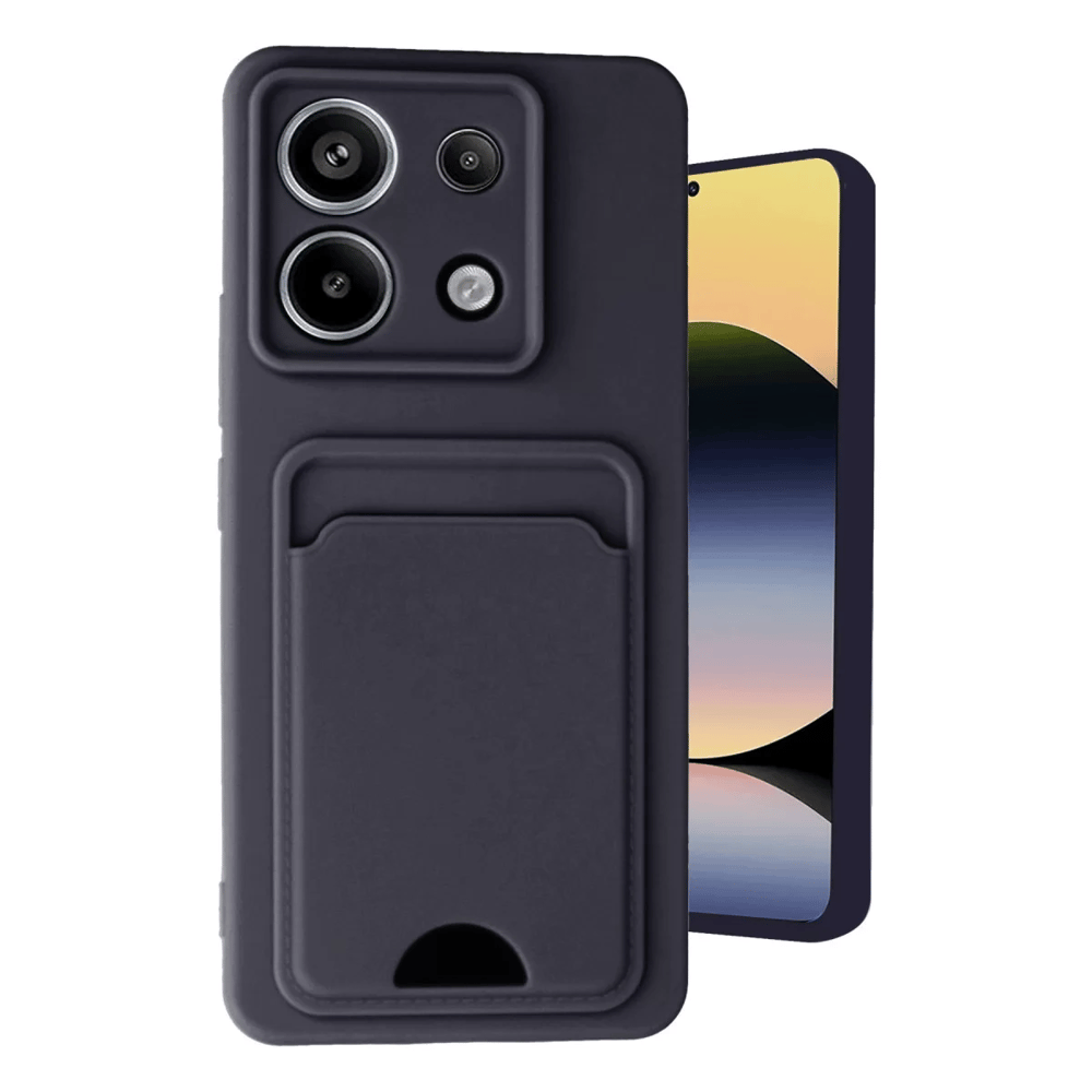 Xiaomi Redmi Note 13 Pro 5G Kılıf Kelvin Kartvizitli Silikon - Siyah
