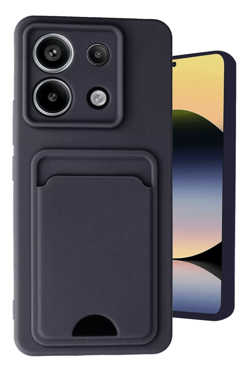Xiaomi Redmi Note 13 Pro 5G Kılıf Kelvin Kartvizitli Silikon - Siyah