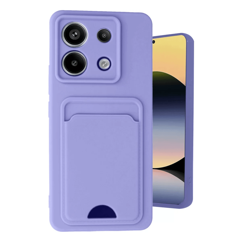Xiaomi Redmi Note 13 Pro 5G Kılıf Kelvin Kartvizitli Silikon - Lila