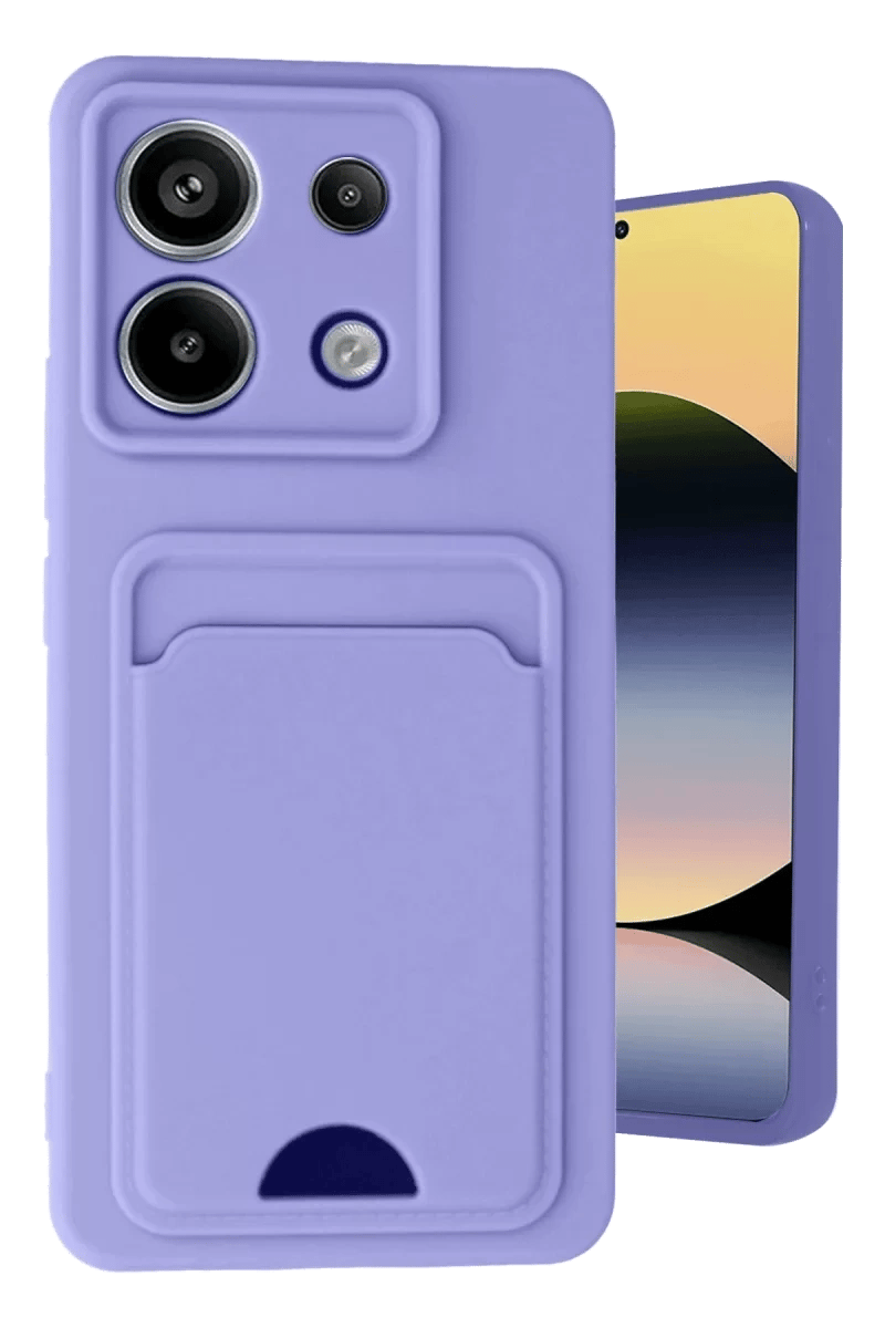 Xiaomi Redmi Note 13 Pro 5G Kılıf Kelvin Kartvizitli Silikon - Lila