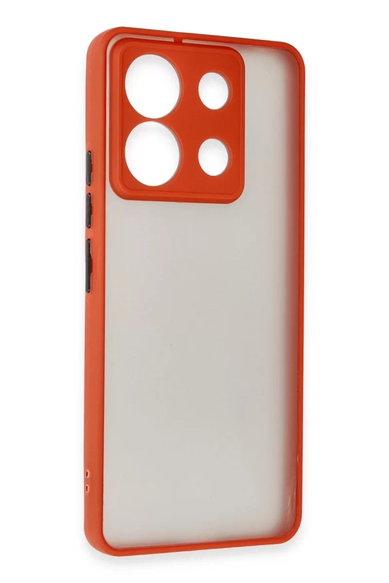 Xiaomi Redmi Note 13 Pro 5G Kılıf Montreal Silikon Kapak - Kırmızı
