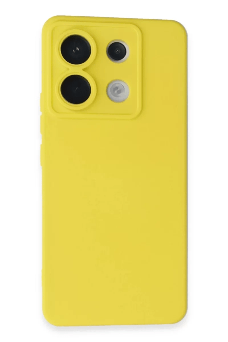 Xiaomi Redmi Note 13 Pro 5G Kılıf Nano içi Kadife Silikon - Sarı