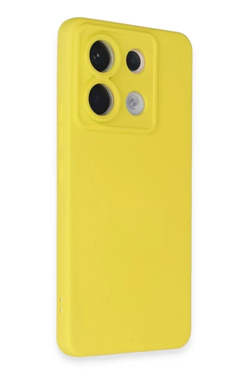 Xiaomi Redmi Note 13 Pro 5G Kılıf Nano içi Kadife Silikon - Sarı