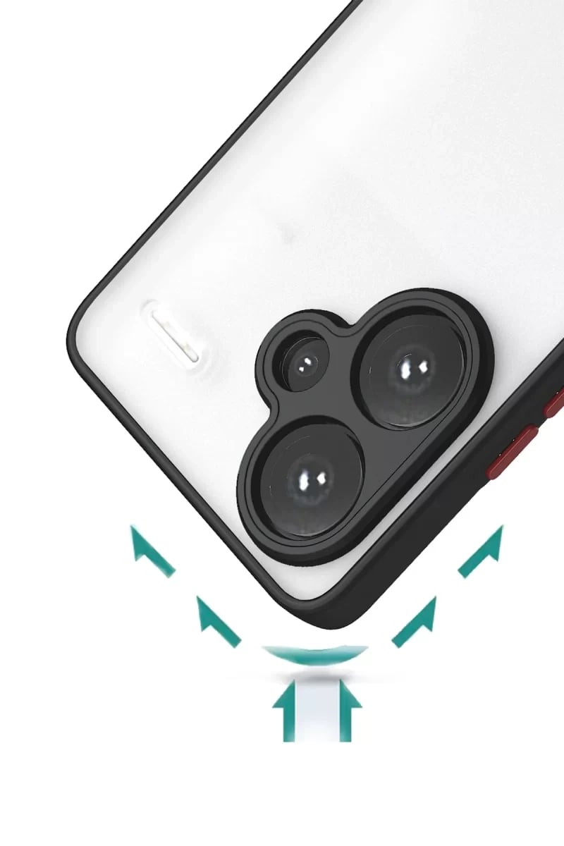Xiaomi Redmi Note 13 Pro Plus Kılıf Montreal Silikon Kapak - Siyah