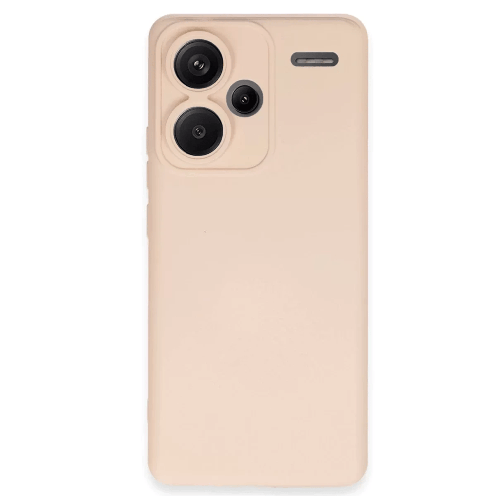 Xiaomi Redmi Note 13 Pro Plus Kılıf Nano içi Kadife Silikon - Pudra