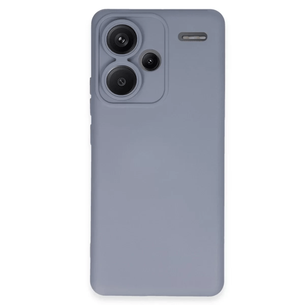 Xiaomi Redmi Note 13 Pro Plus Kılıf Nano içi Kadife Silikon - Gri