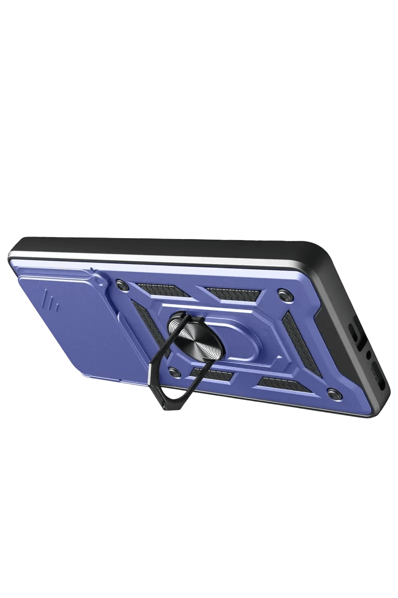 Xiaomi Redmi Note 14 4G Pars Lens Yüzüklü Silikon - Lacivert