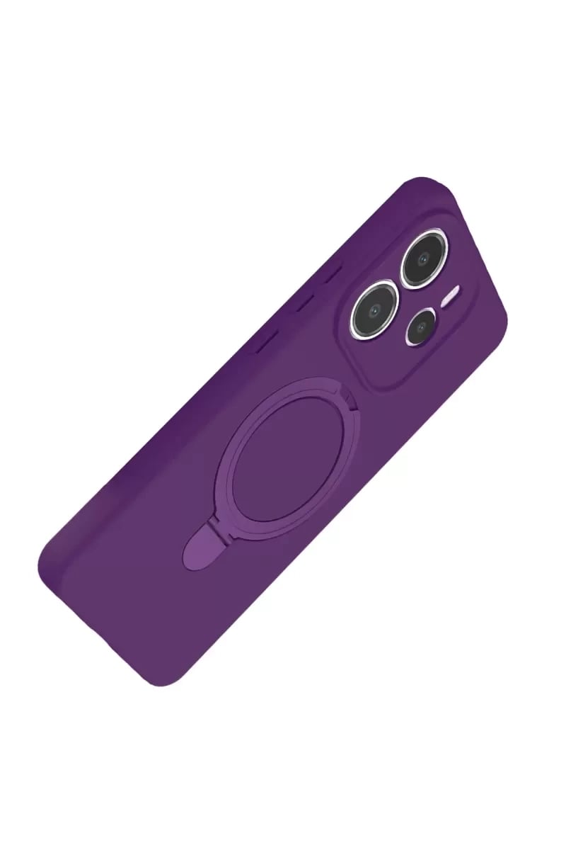 Xiaomi Redmi Note 14 4G Regal Magsafe Standlı Kapak - Derin Mor