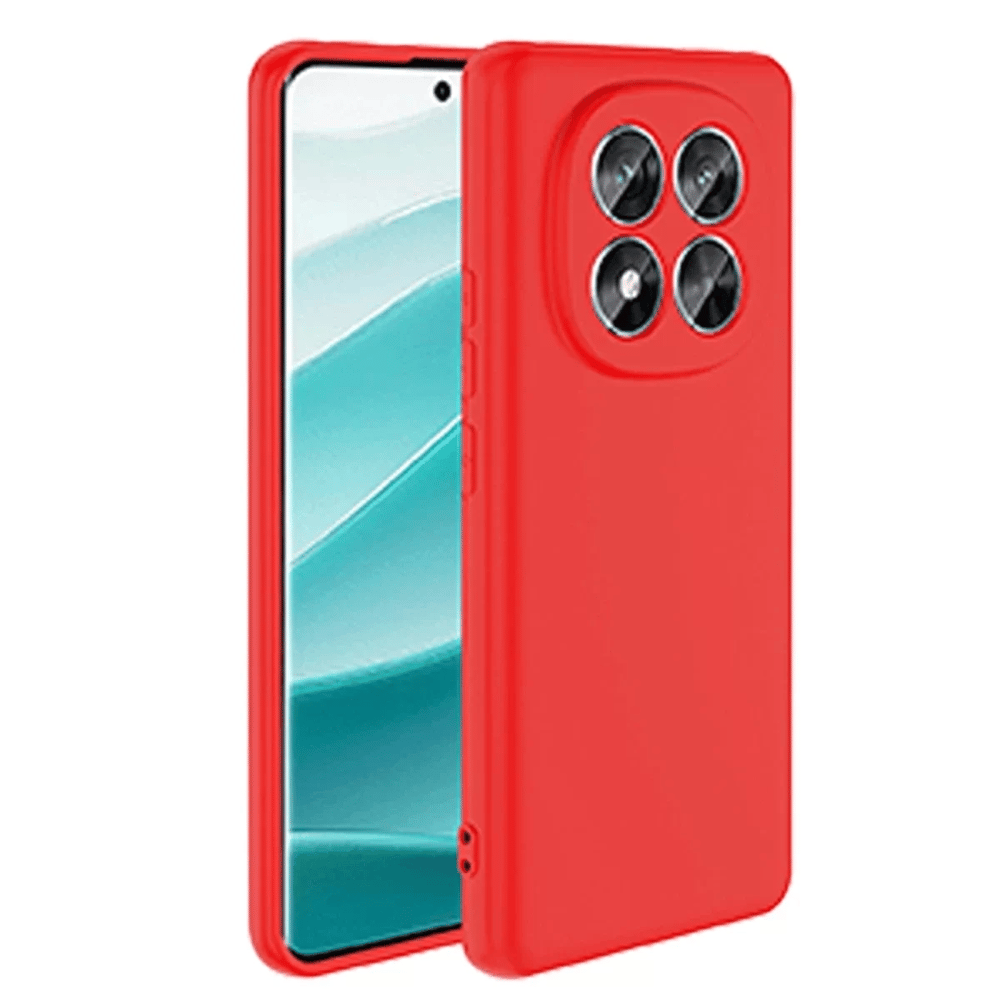 Xiaomi Redmi Note 14 Pro 4G Kılıf First Silikon - Kırmızı