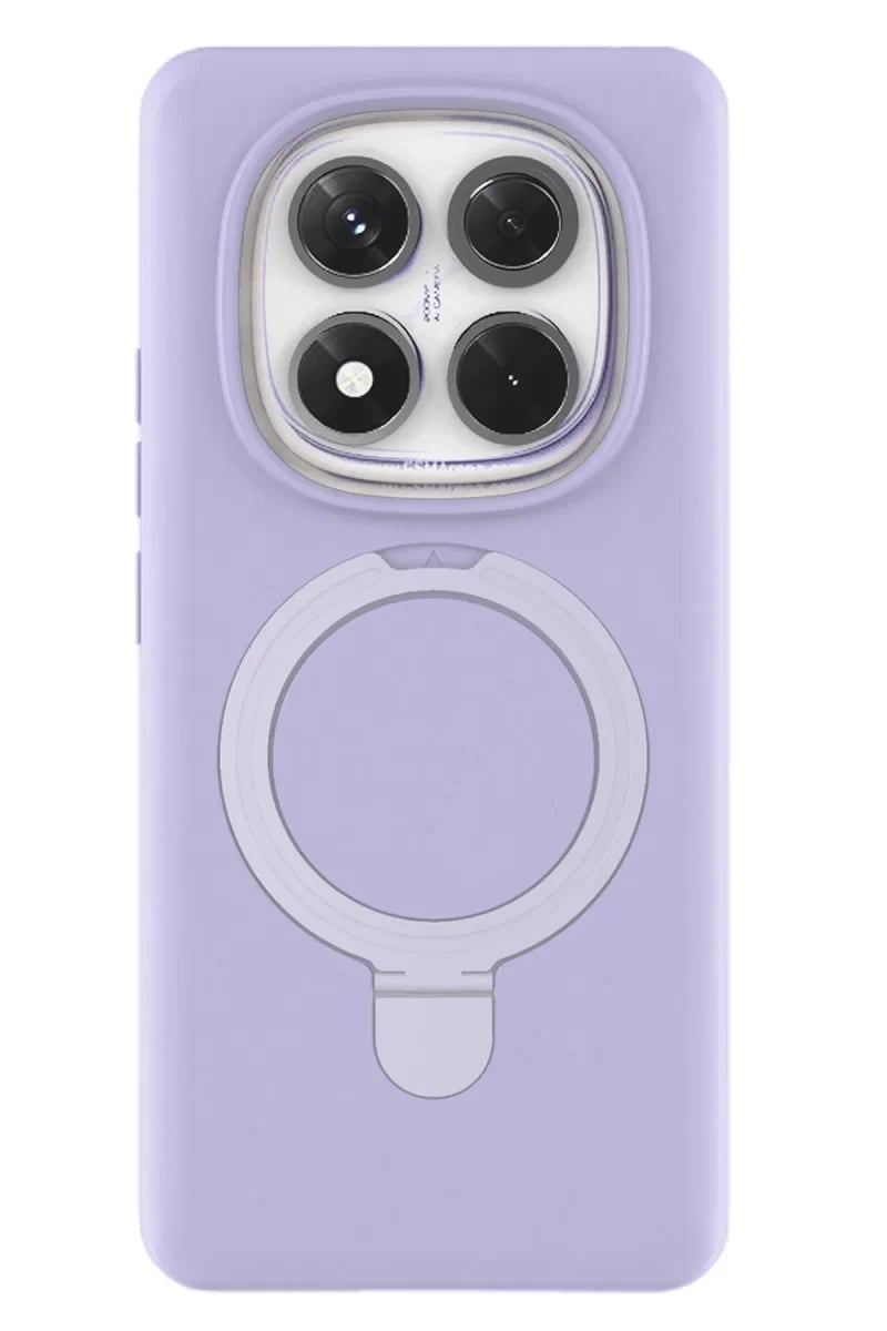Xiaomi Redmi Note 14 Pro 4G Regal Magsafe Standlı Kapak - Lila