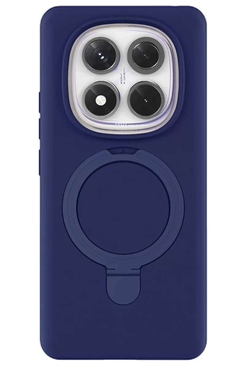 Xiaomi Redmi Note 14 Pro 4G Regal Magsafe Standlı Kapak - Lacivert