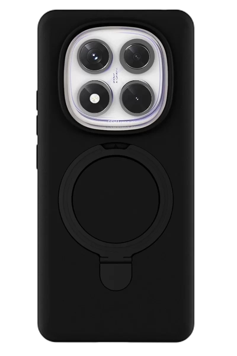 Xiaomi Redmi Note 14 Pro 4G Regal Magsafe Standlı Kapak - Siyah